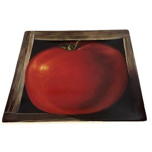 Jay Mercado Certified International Red Tomato Salad/Snack Plate 8" x 8"